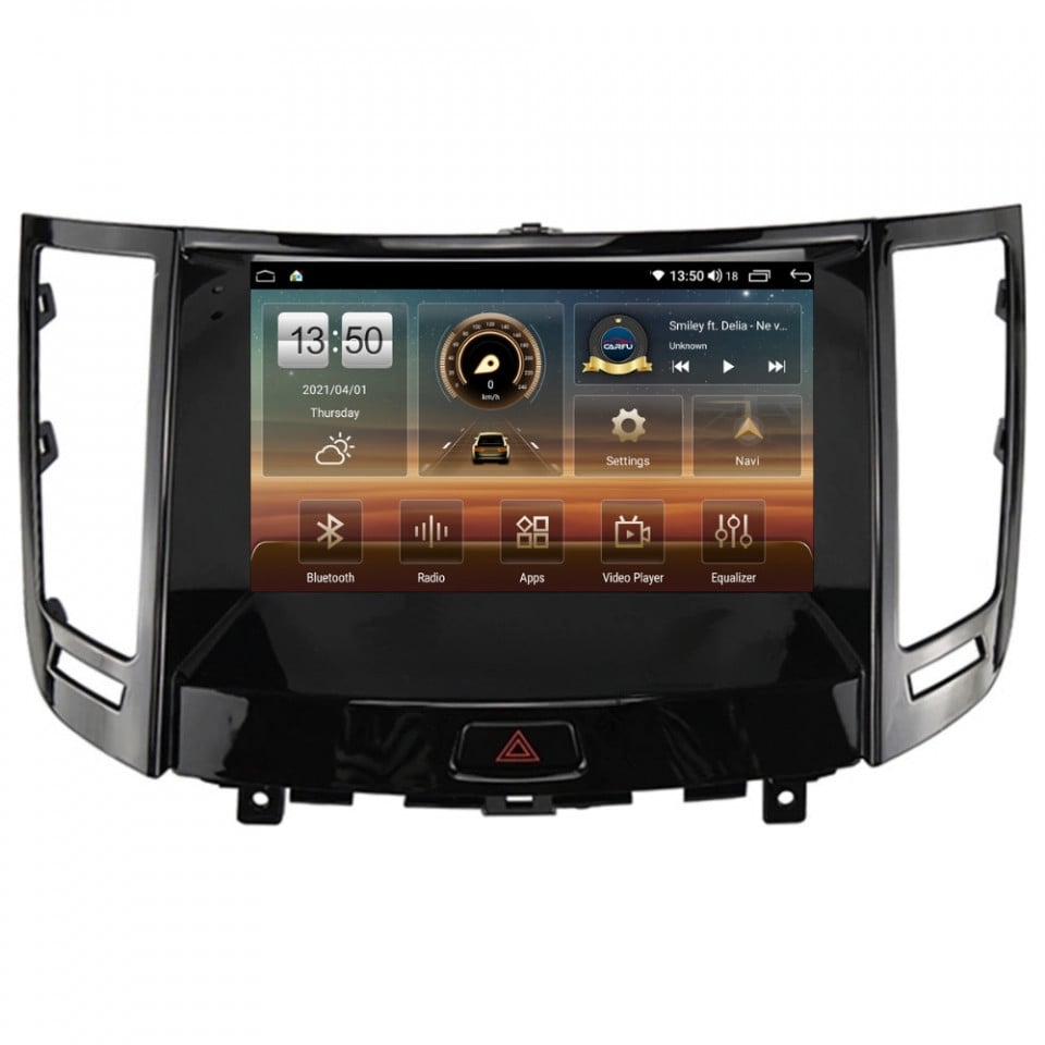 Navigatie dedicata cu Android Infiniti FX35 2008 - 2012, 8GB RAM, Radio GPS Dual Zone, Display HD QLED 9