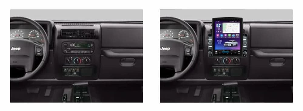 Navigatie dedicata cu Android Jeep Cherokee III 2001 - 2007, 4GB RAM, Radio GPS Dual Zone, Touchscreen IPS 9.7