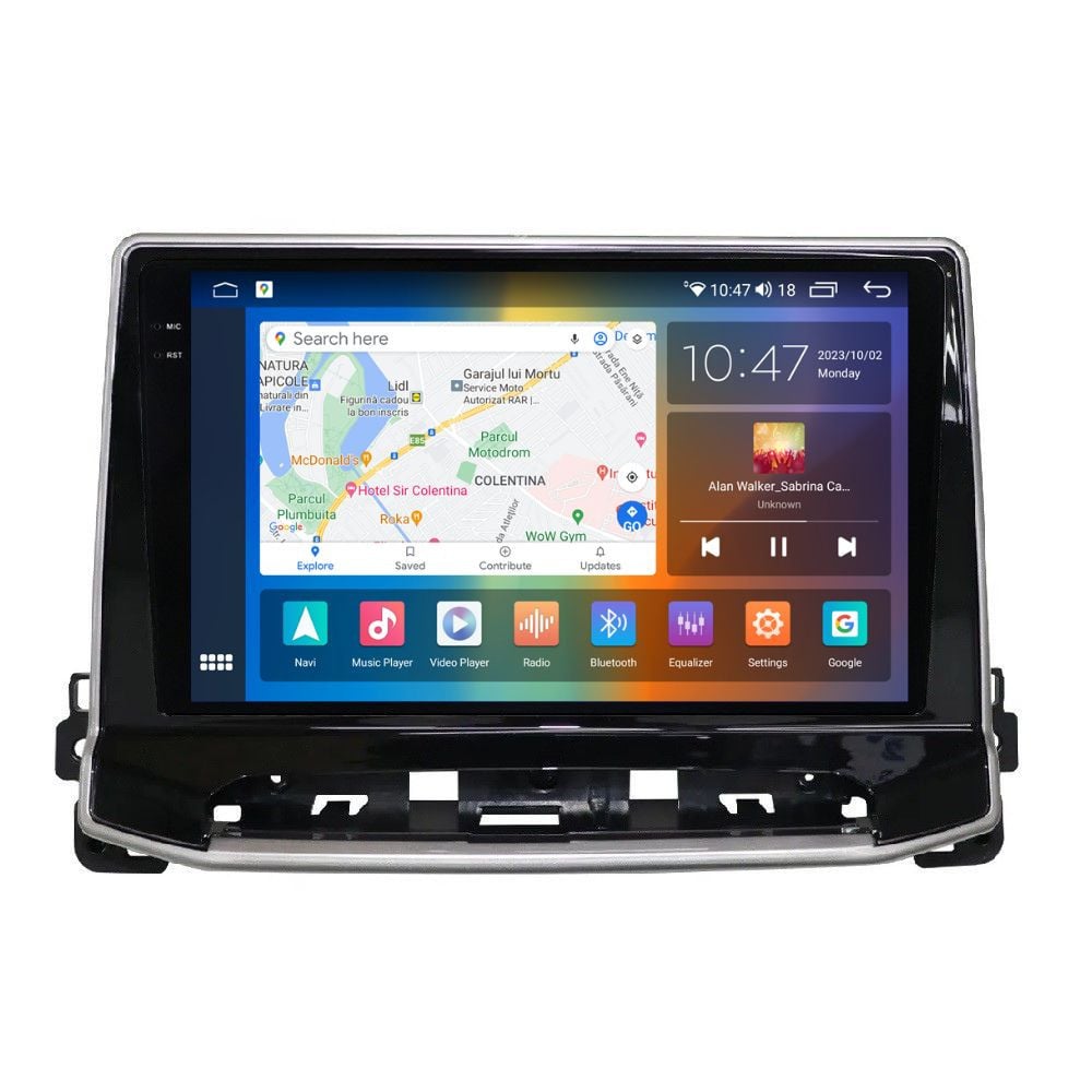 Navigatie dedicata cu Android Jeep Compass II dupa 2021, 8GB RAM, Radio GPS Dual Zone, Display 2K QLED 10.36