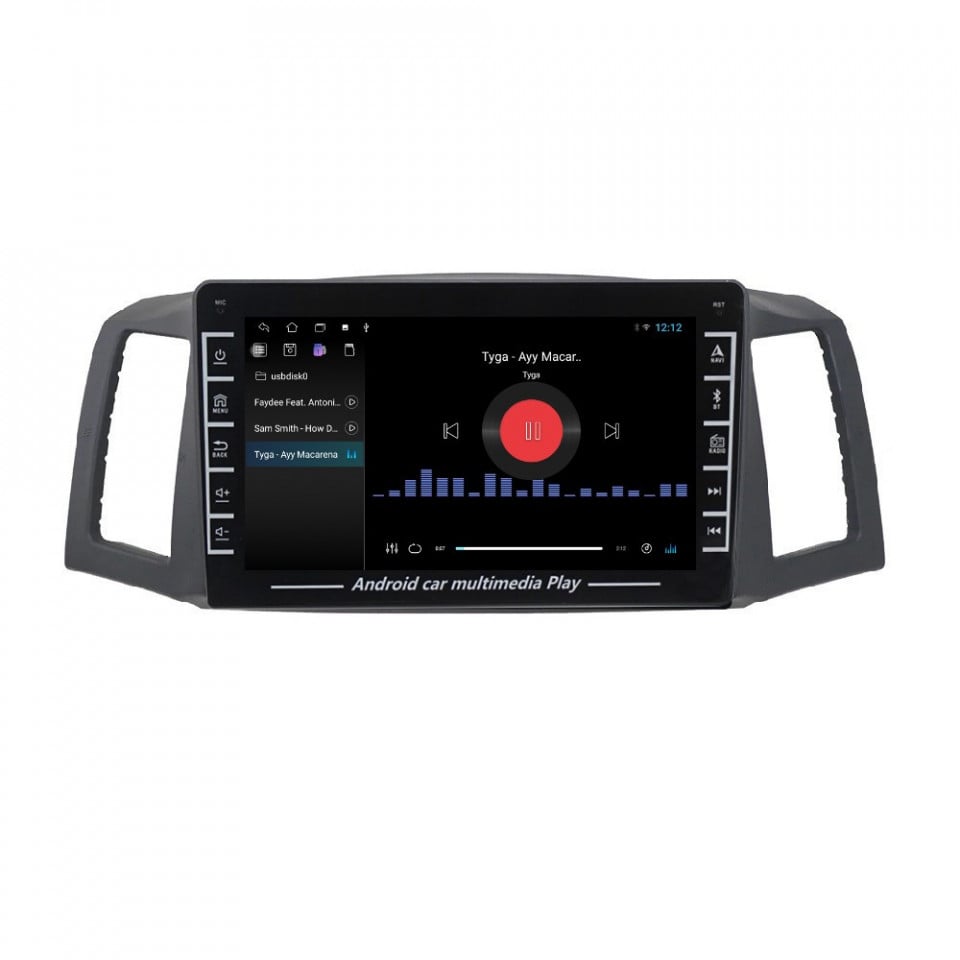 Navigatie dedicata cu Android Jeep Grand Cherokee III 2004 - 2007 fara navigatie originala, 1GB RAM, Radio GPS Dual Zone, Display HD IPS 8