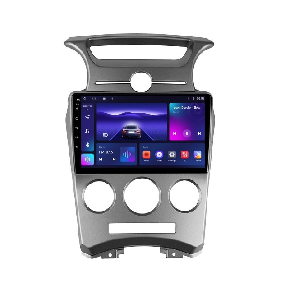 Navigatie dedicata cu Android KIA Carens III 2006 - 2013, clima manuala, 4GB RAM, Radio GPS Dual Zone, Display HD IPS 9" Touchscreen, Internet Wi-Fi, Bluetooth, MirrorLink, USB