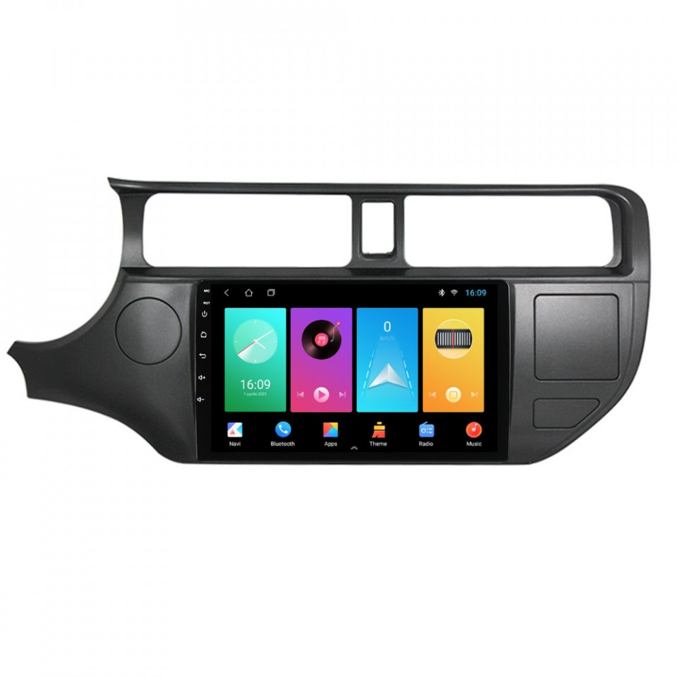 Navigatie dedicata cu Android Kia Rio III 2011 - 2014, 2GB RAM, Radio GPS Dual Zone, Display HD IPS 9