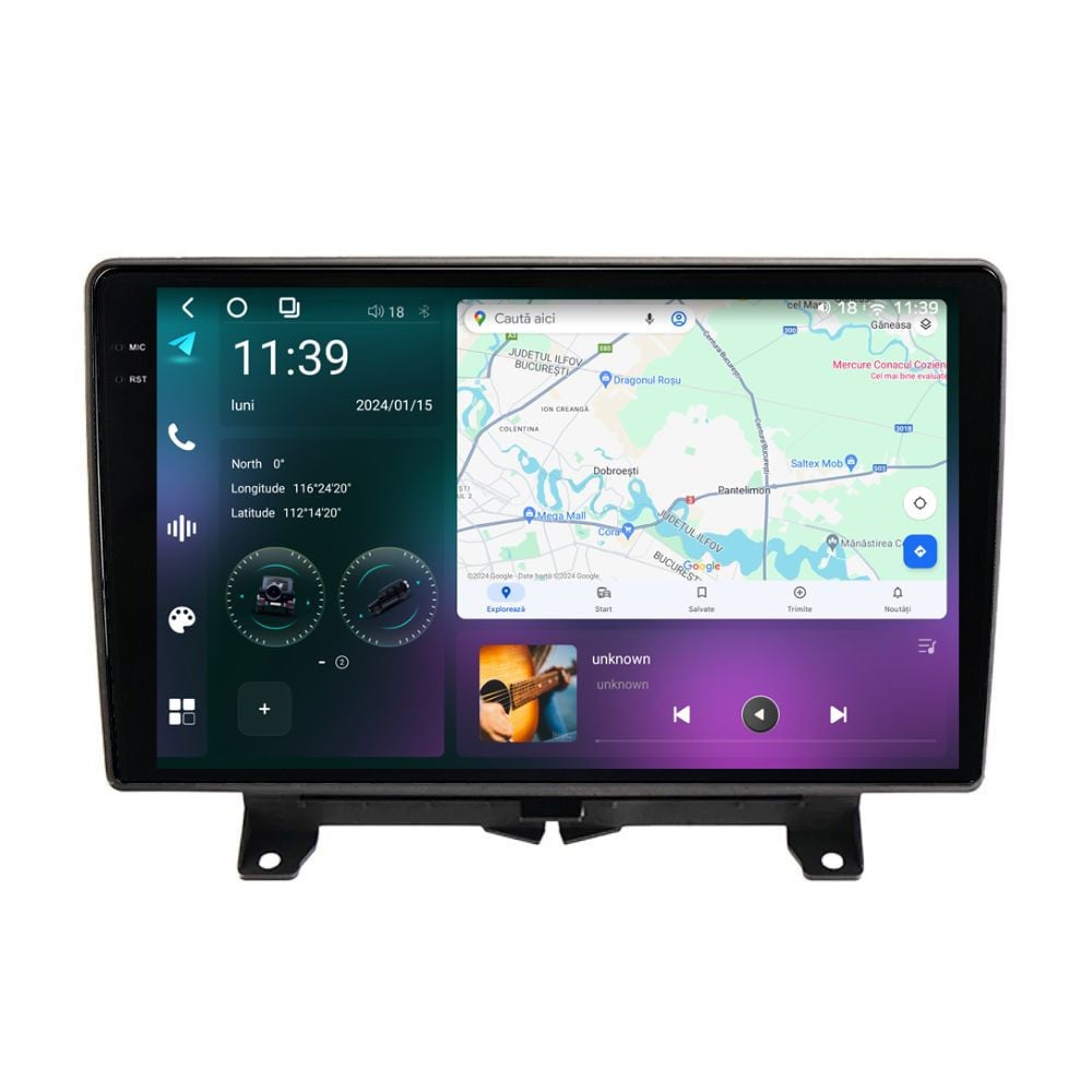 Navigatie dedicata cu Android Land Rover Range Rover Sport I 2005 - 2009, 12GB RAM, Radio GPS Dual Zone, Display 2K QLED 9.5