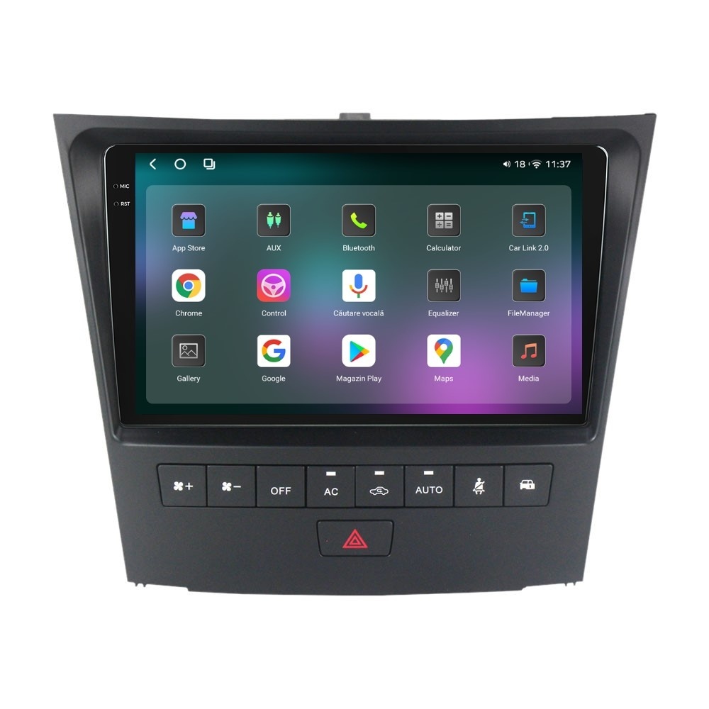 Navigatie dedicata cu Android Lexus GS 2005 - 2012, 12GB RAM, Radio GPS Dual Zone, Display 2K QLED 9.5