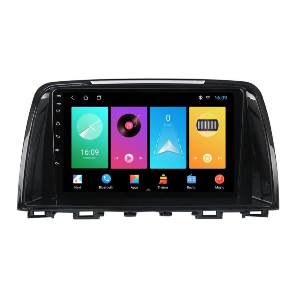 Navigatie dedicata cu Android Mazda 6 2013 - 2015, 2GB RAM, Radio GPS Dual Zone, Display HD IPS 9