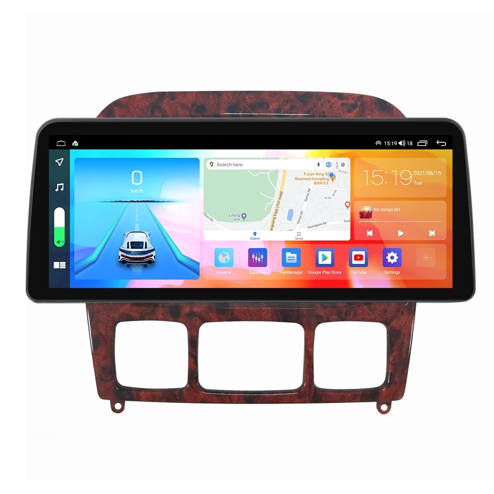 Navigatie dedicata cu Android Mercedes S-Class W220 1998 - 2005, 8GB RAM, Radio GPS Dual Zone, Display QLED 12.3