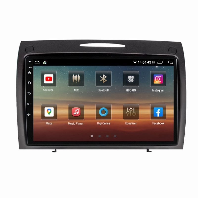 Navigatie dedicata cu Android Mercedes SLK R171 2004 - 2011, 4GB RAM, Radio GPS Dual Zone, Display HD QLED 9" Touchscreen, Internet Wi-Fi si slot SIM 4G, Bluetooth, MirrorLink, USB - Imagine 2