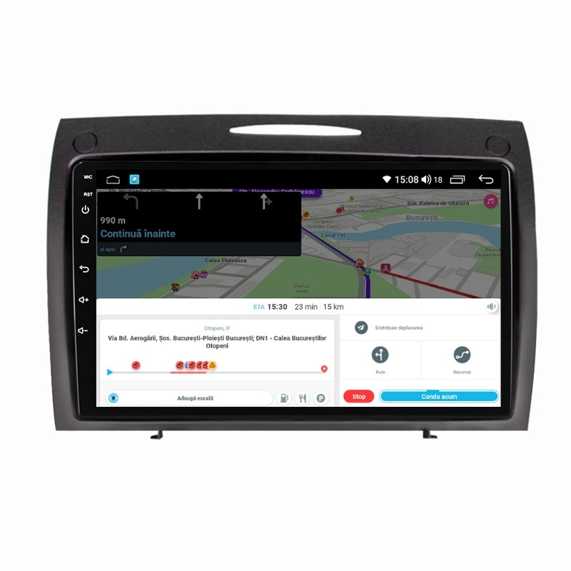 Navigatie dedicata cu Android Mercedes SLK R171 2004 - 2011, 4GB RAM, Radio GPS Dual Zone, Display HD QLED 9" Touchscreen, Internet Wi-Fi si slot SIM 4G, Bluetooth, MirrorLink, USB - Imagine 8