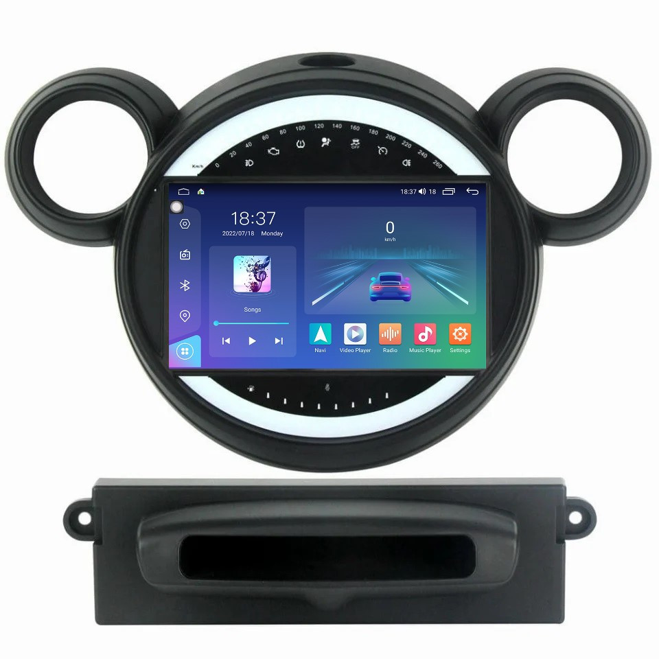 Navigatie dedicata cu Android Mini Countryman / Paceman (R60, R61) 2010 - 2017, 4GB RAM, Radio GPS Dual Zone, Display 2K QLED 9.5