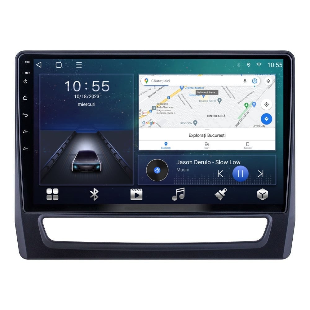 Navigatie dedicata cu Android Mitsubishi ASX dupa 2019, 3GB RAM, Radio GPS Dual Zone, Display HD QLED 10