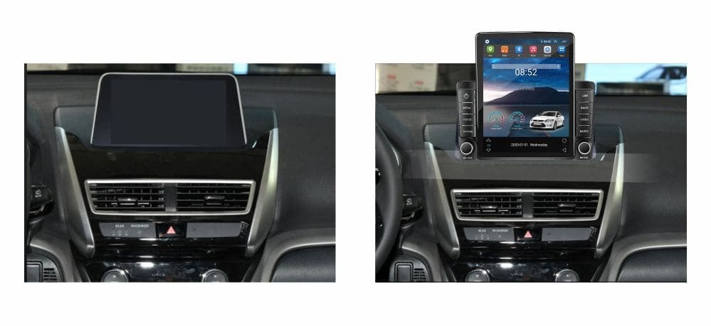 Navigatie dedicata cu Android Mitsubishi Eclipse Cross 2017 - 2020, 1GB RAM, Radio GPS Dual Zone, Touchscreen IPS 9.7