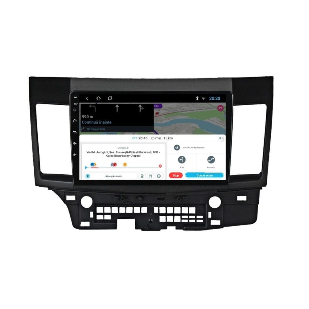 Navigatie dedicata cu Android Mitsubishi Lancer dupa 2007, 1GB RAM, Radio GPS Dual Zone, Display HD IPS 10" Touchscreen, Internet Wi-Fi, Bluetooth, MirrorLink, USB - Imagine 8