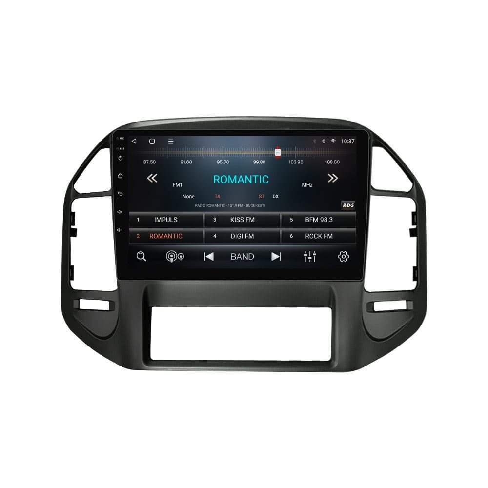 Navigatie dedicata cu Android Mitsubishi Pajero III 2001 - 2006, 2GB RAM, Radio GPS Dual Zone, Display HD QLED 10