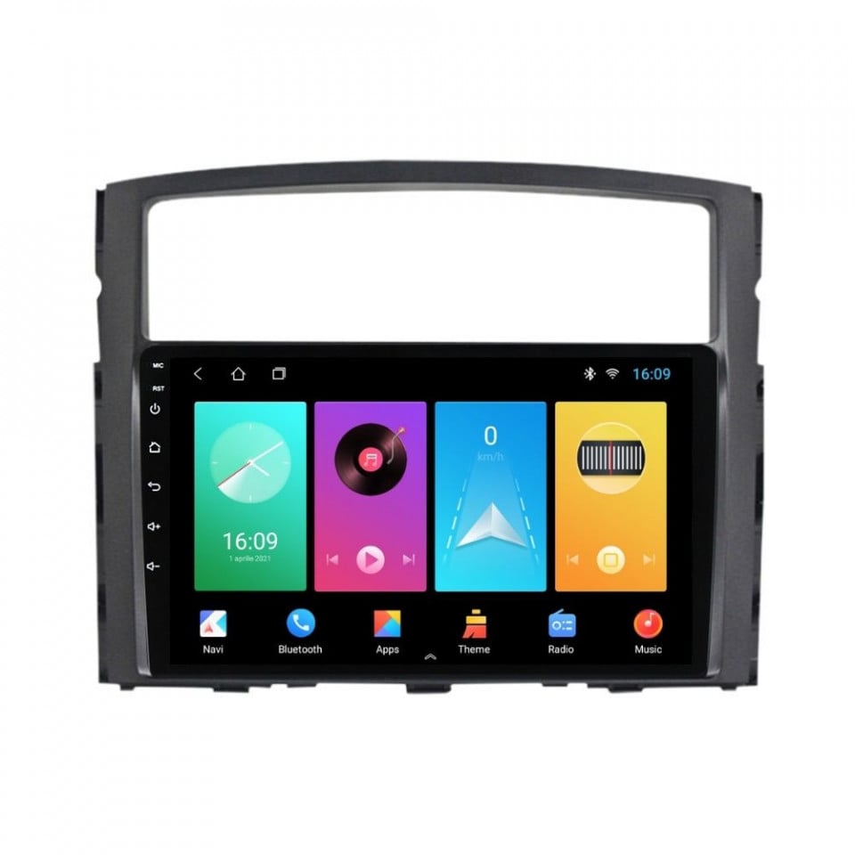 Navigatie dedicata cu Android Mitsubishi Pajero IV 2006 - 2018, 2GB RAM, Radio GPS Dual Zone, Display HD IPS 9