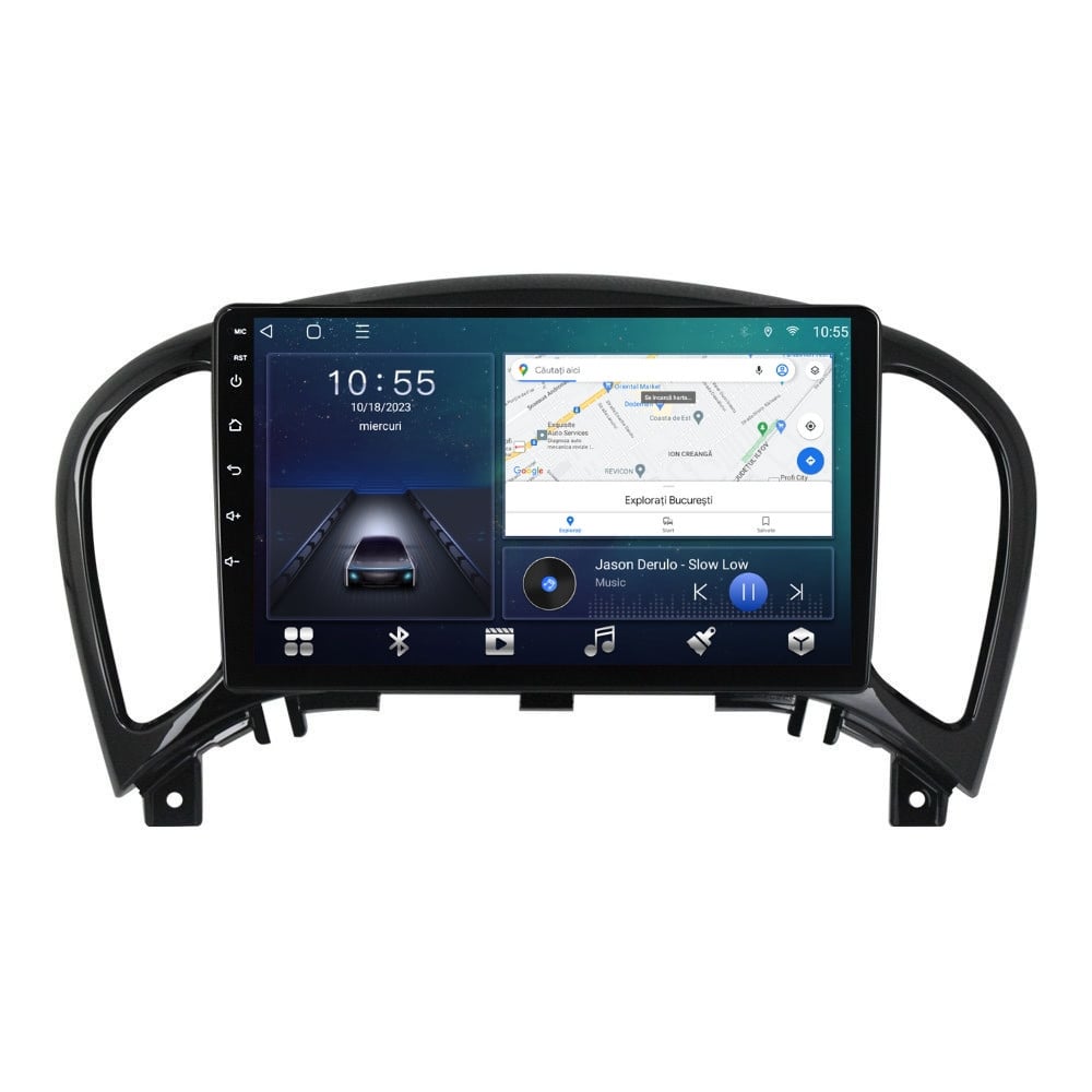 Navigatie dedicata cu Android Nissan Juke 2010 - 2019, 2GB RAM, Radio GPS Dual Zone, Display HD QLED 9