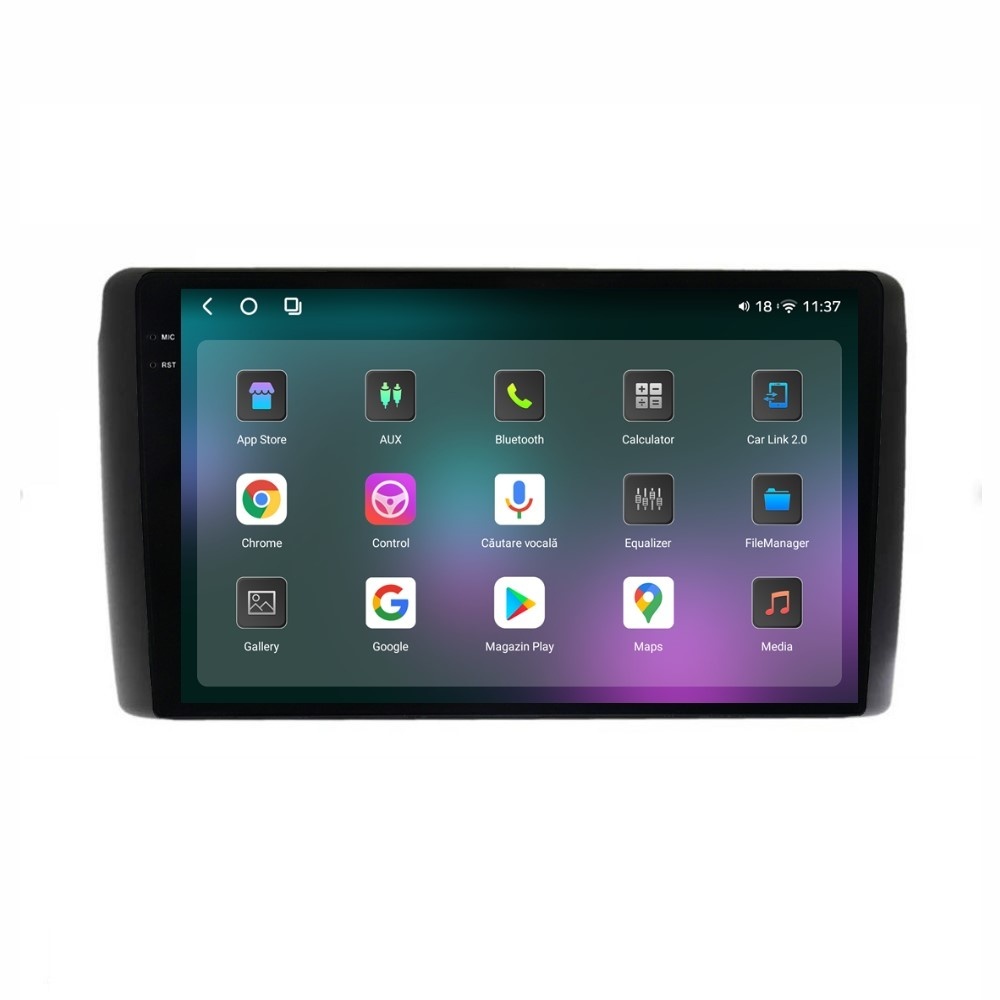 Navigatie dedicata cu Android Nissan Leaf I 2010 - 2017, 12GB RAM, Radio GPS Dual Zone, Display 2K QLED 9.5