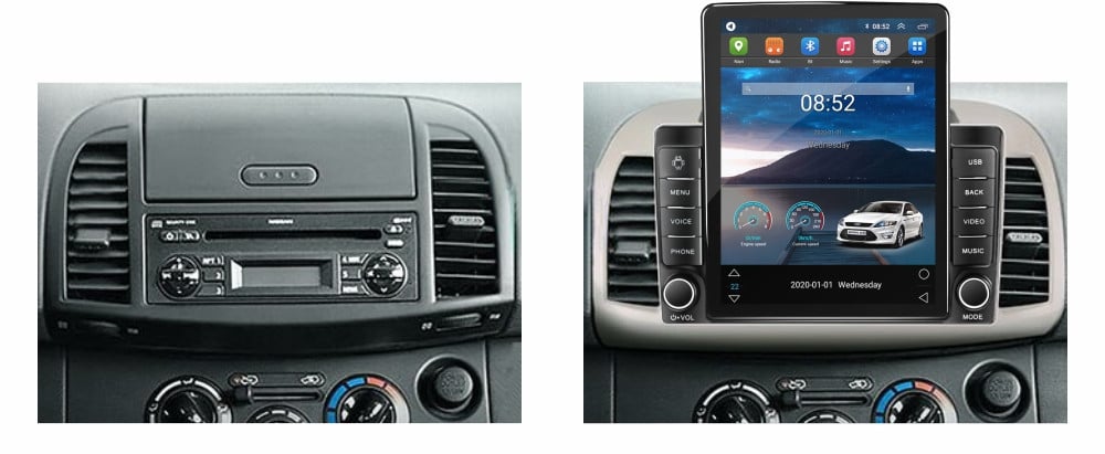 Navigatie dedicata cu Android Nissan Micra III 2003 - 2010, 2GB RAM, Radio GPS Dual Zone, Touchscreen IPS 9.7