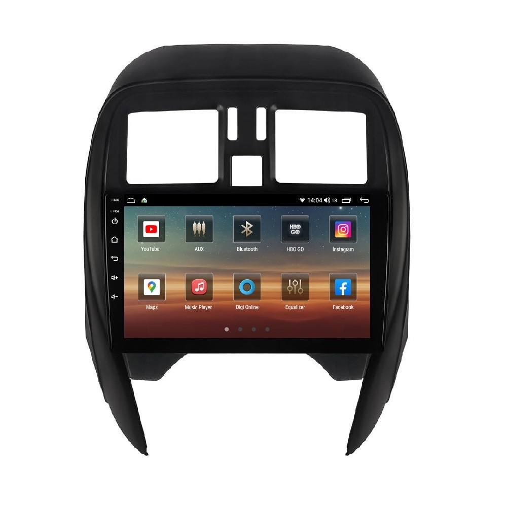 Navigatie dedicata cu Android Nissan Micra IV 2014 - 2017, 8GB RAM, Radio GPS Dual Zone, Display HD QLED 9