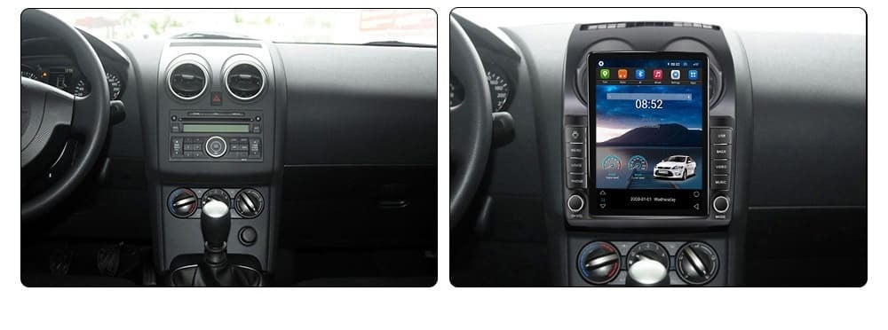 Navigatie dedicata cu Android Nissan Qashqai I 2006 - 2014, 2GB RAM, Radio GPS Dual Zone, Touchscreen IPS 9.7