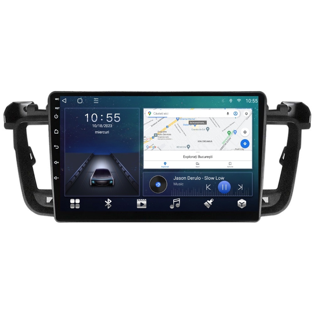 Navigatie dedicata cu Android Peugeot 508 I 2010 - 2018, 2GB RAM, Radio GPS Dual Zone, Display HD QLED 9