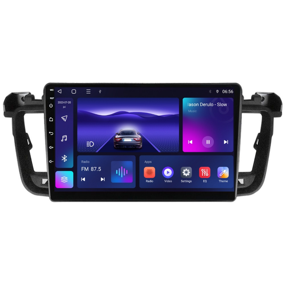 Navigatie dedicata cu Android Peugeot 508 I 2010 - 2018, 2GB RAM, Radio GPS Dual Zone, Display HD QLED 9