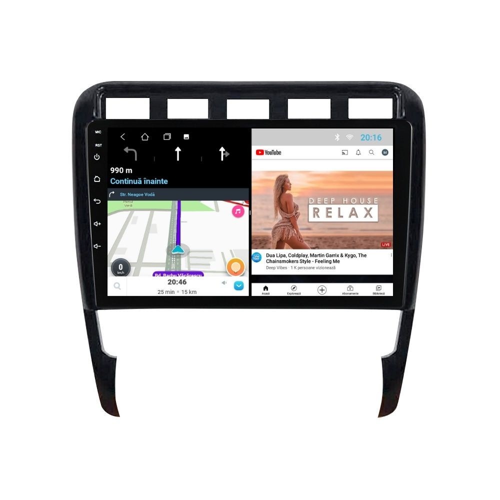 Navigatie dedicata cu Android Porsche Cayenne 2002 - 2010, 2GB RAM, Radio GPS Dual Zone, Display HD IPS 9" Touchscreen, Internet Wi-Fi, Bluetooth, MirrorLink, USB - Imagine 6