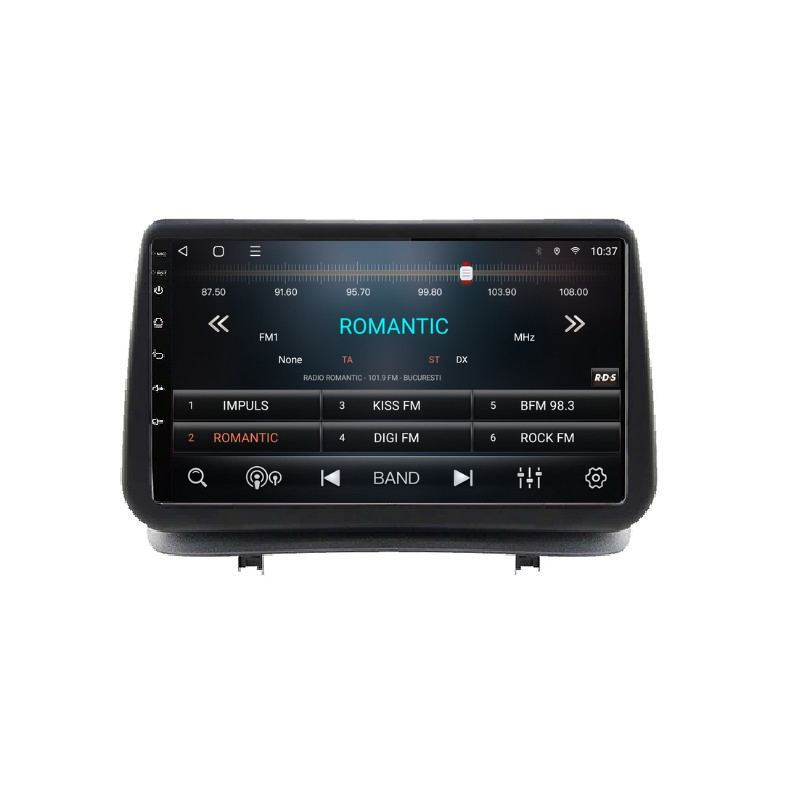 Navigatie dedicata cu Android Renault Clio III 2005 - 2012, 2GB RAM, Radio GPS Dual Zone, Display HD QLED 9