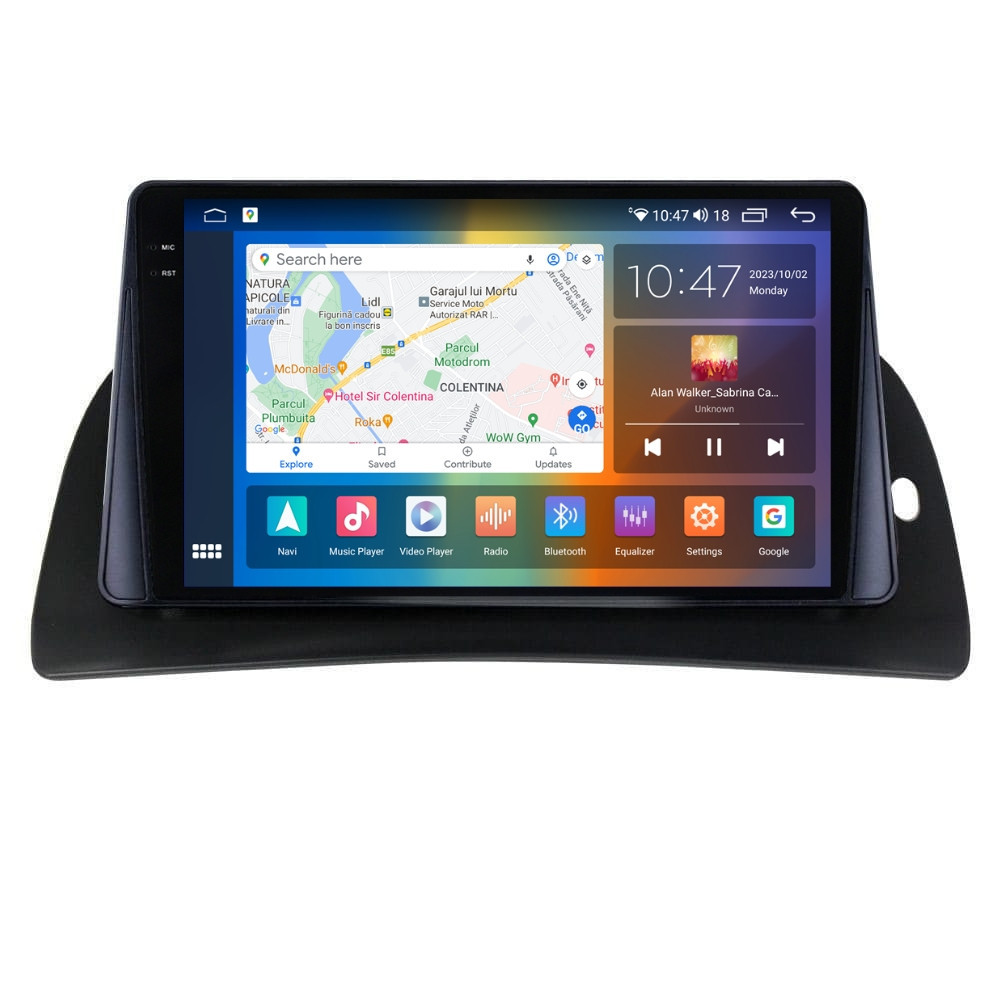 Navigatie dedicata cu Android Renault Kangoo II 2008 - 2021, 4GB RAM, Radio GPS Dual Zone, Display 2K QLED 9.5