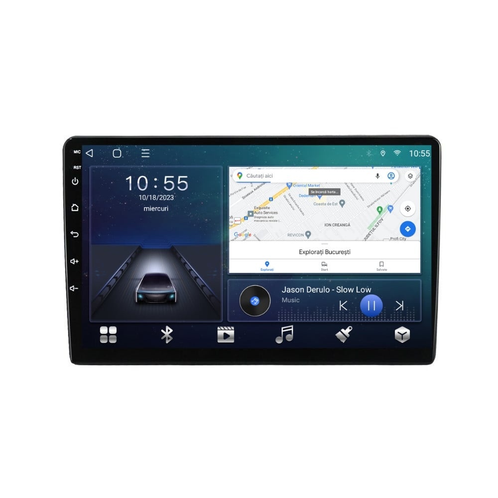 Navigatie dedicata cu Android Renault Zoe dupa 2019, 3GB RAM, Radio GPS Dual Zone, Display HD QLED 9