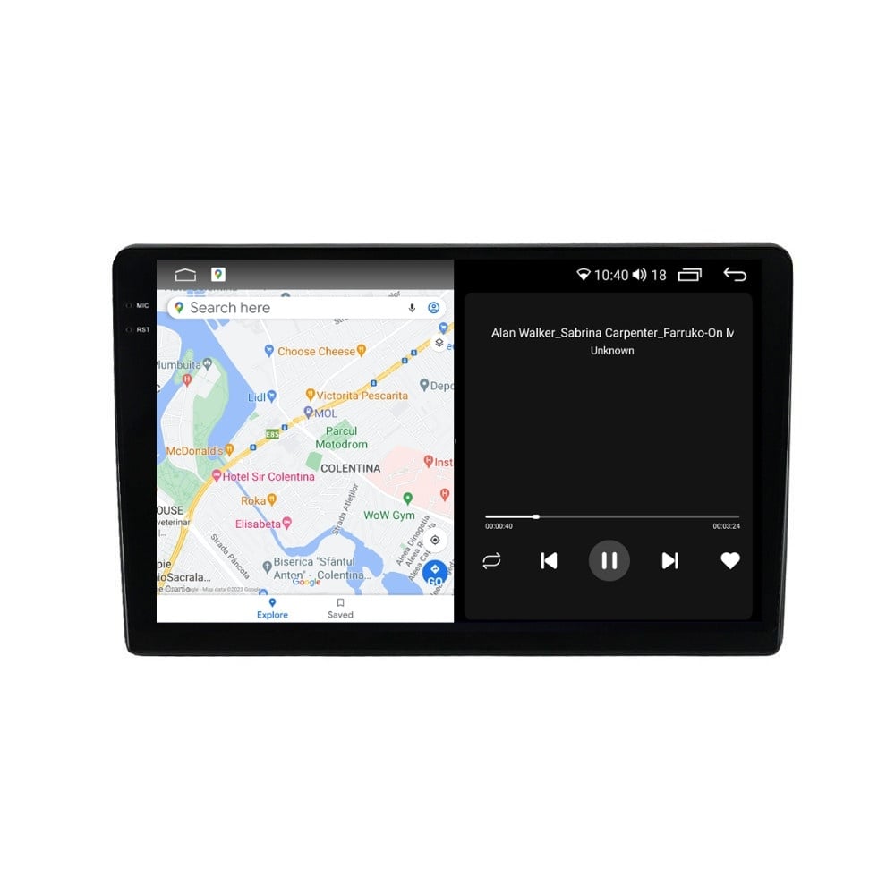 Navigatie dedicata cu Android Renault Zoe dupa 2019, 8GB RAM, Radio GPS Dual Zone, Display 2K QLED 9.5