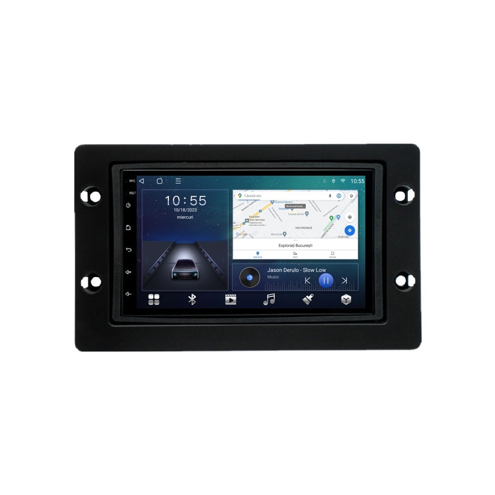 Navigatie dedicata cu Android Saab 9-5 2005 - 2011 fara navigatie originala, 4GB RAM, Radio GPS Dual Zone, Display HD IPS 7" Touchscreen, Internet Wi-Fi si slot SIM 4G, Bluetooth, MirrorLink, USB
