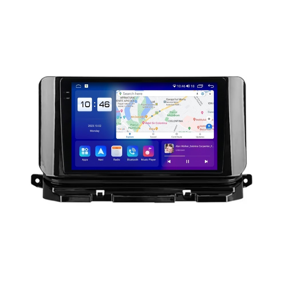 Navigatie dedicata cu Android Skoda Octavia IV dupa 2019, 8GB RAM, Radio GPS Dual Zone, Display 2K QLED 10.36