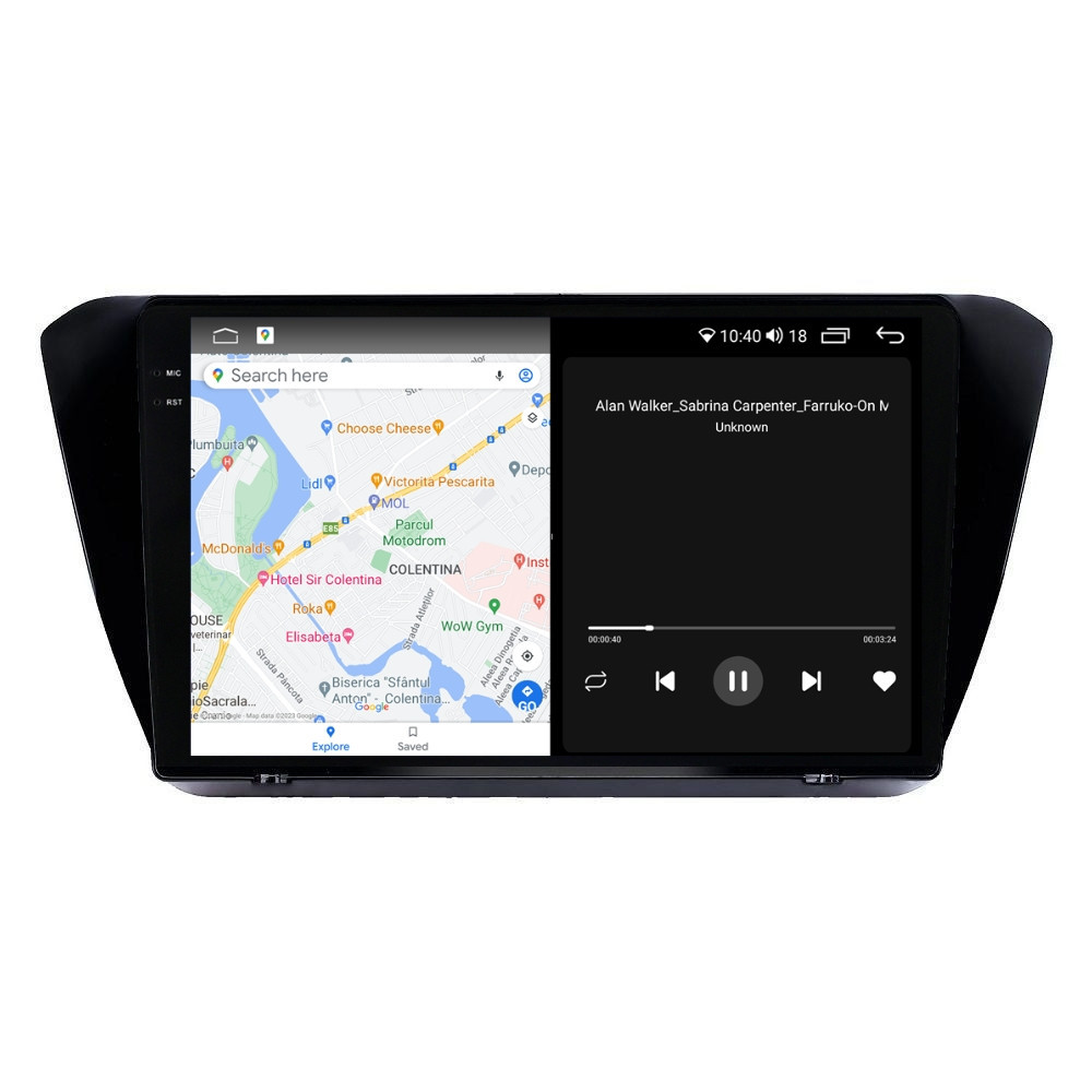 Navigatie dedicata cu Android Skoda Superb III 2015 - 2017, 4GB RAM, Radio GPS Dual Zone, Display 2K QLED 10.36