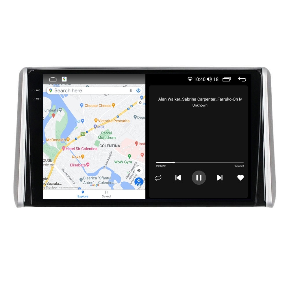 Navigatie dedicata cu Android Suzuki Across dupa 2020, 8GB RAM, Radio GPS Dual Zone, Display 2K QLED 10.36