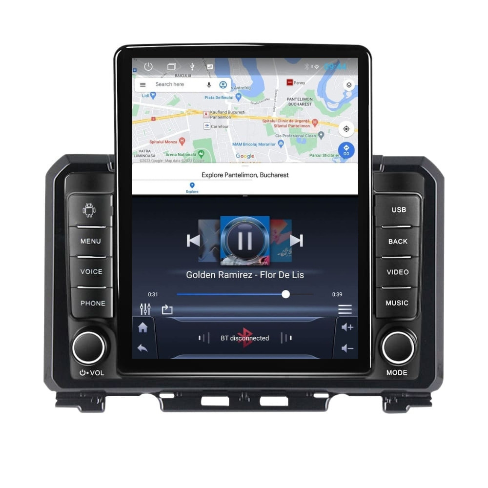 Navigatie dedicata cu Android Suzuki Jimny dupa 2018, 2GB RAM, Radio GPS Dual Zone, Touchscreen IPS 9.7