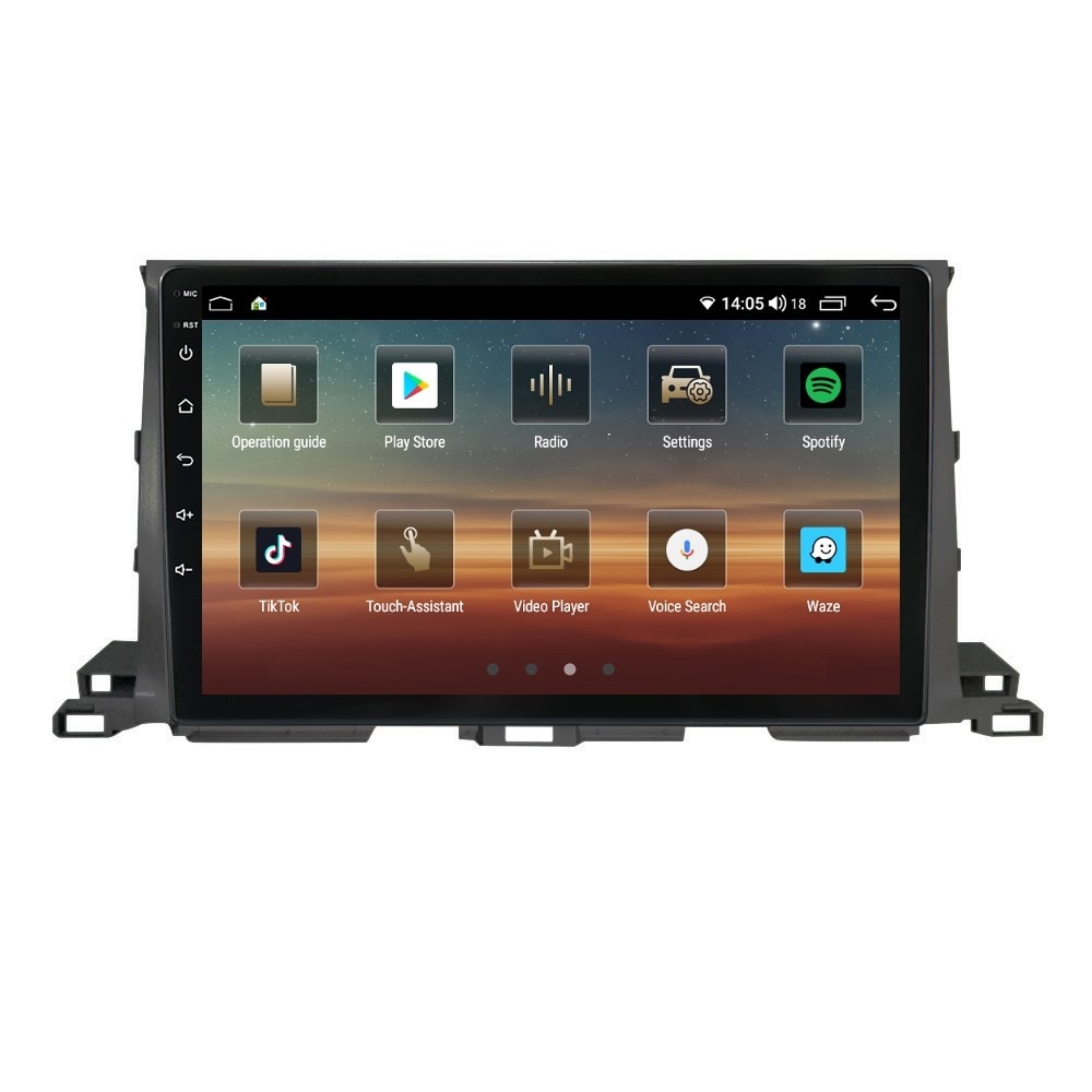 Navigatie dedicata cu Android Toyota Highlander 2013 - 2021, 6GB RAM, Radio GPS Dual Zone, Display HD QLED 10