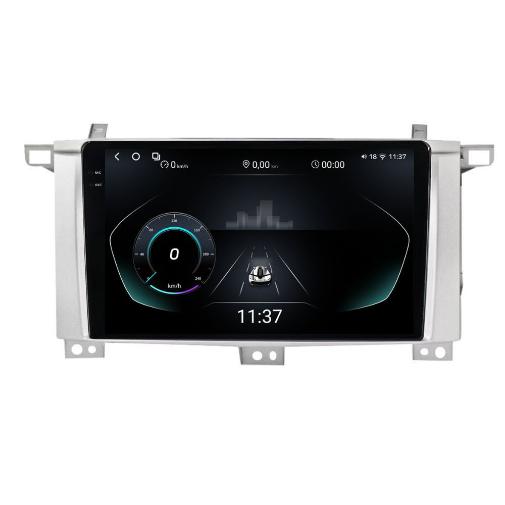 Navigatie dedicata cu Android Toyota Land Cruiser J100 2002 - 2008, 12GB RAM, Radio GPS Dual Zone, Display 2K QLED 9.5