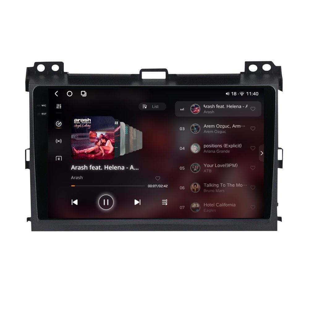 Navigatie dedicata cu Android Toyota Land Cruiser Prado J120 2002 - 2010, 12GB RAM, Radio GPS Dual Zone, Display 2K QLED 9.5