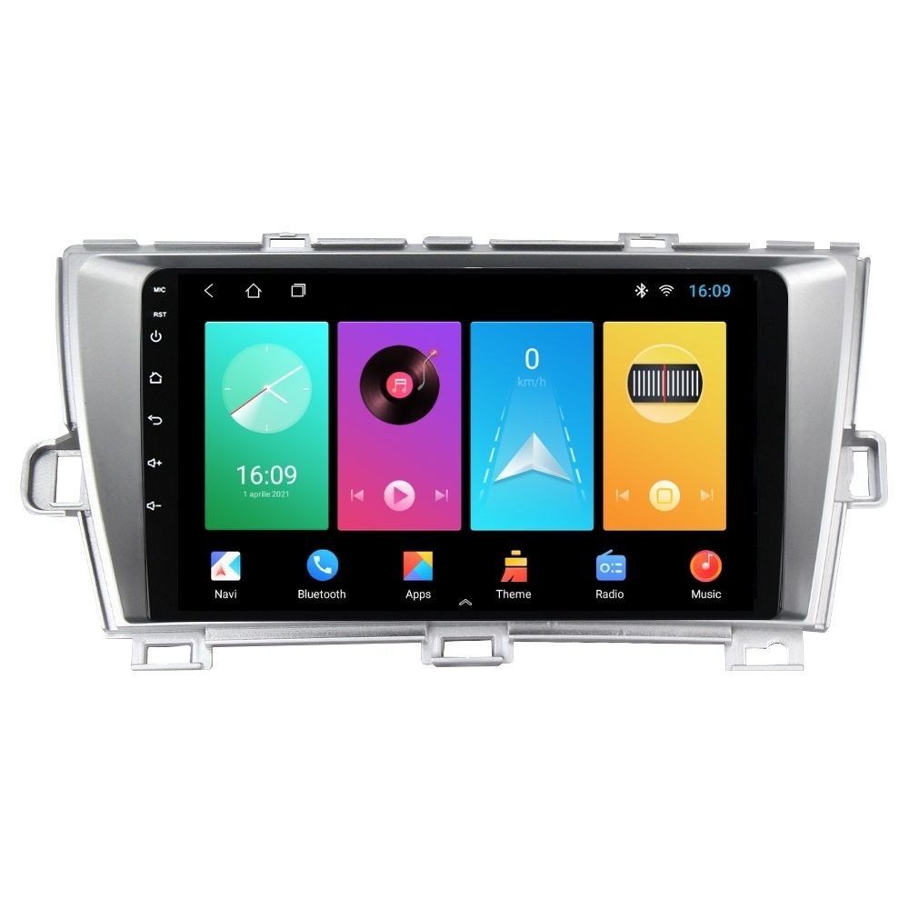 Navigatie dedicata cu Android Toyota Prius 2009 - 2015, 2GB RAM, Radio GPS Dual Zone, Display HD IPS 9