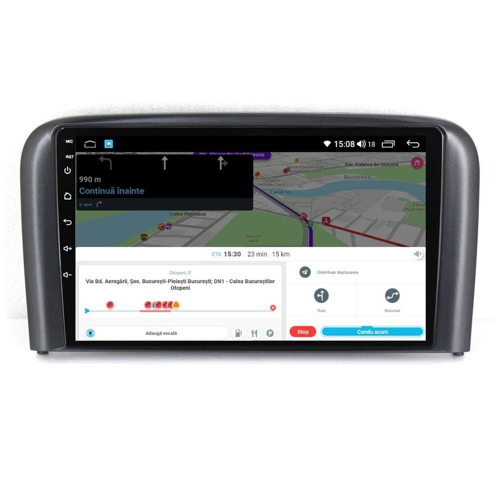 Navigatie dedicata cu Android Volvo S80 I 2004 - 2006, 4GB RAM, Radio GPS Dual Zone, Display HD IPS 9" Touchscreen, Internet Wi-Fi, Bluetooth, MirrorLink, USB - Imagine 8