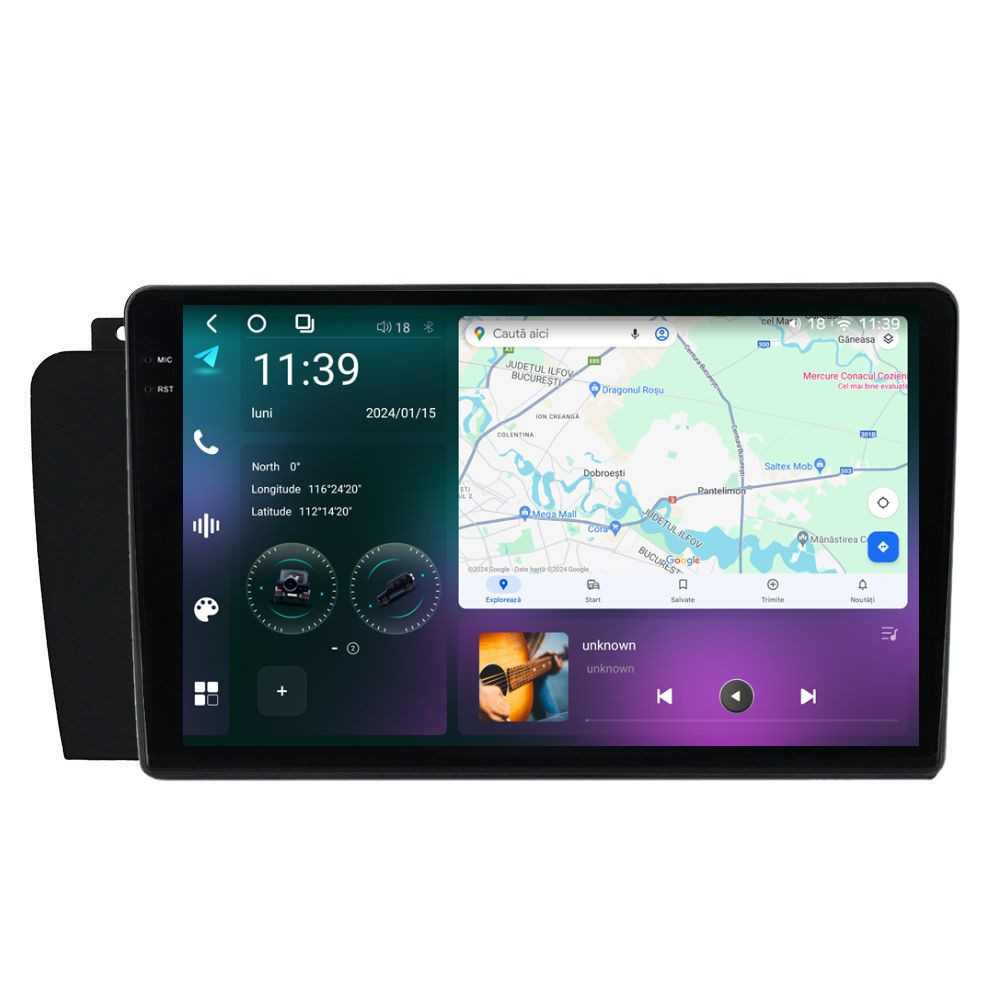 Navigatie dedicata cu Android Volvo V70 II / XC70 I 2004 - 2008, 12GB RAM, Radio GPS Dual Zone, Display 2K QLED 9.5