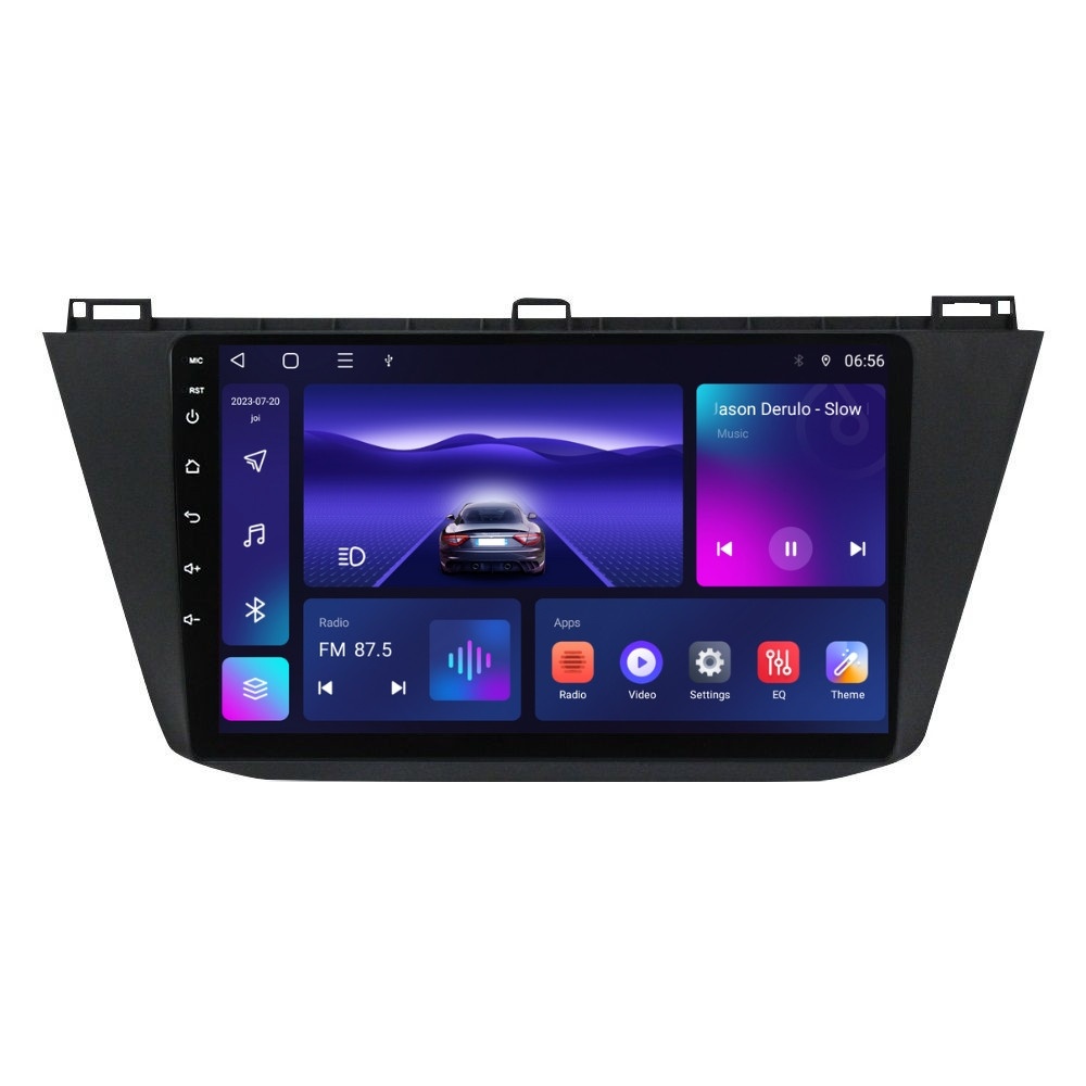 Navigatie dedicata cu Android VW Tiguan II dupa 2016, 4GB RAM, Radio GPS Dual Zone, Display HD IPS 10" Touchscreen, Internet Wi-Fi, Bluetooth, MirrorLink, USB