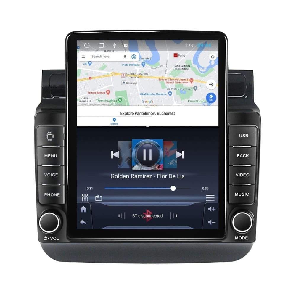 Navigatie dedicata cu Android VW Touareg 7P 2010 - 2018, 1GB RAM, Radio GPS Dual Zone, Touchscreen IPS 9.7