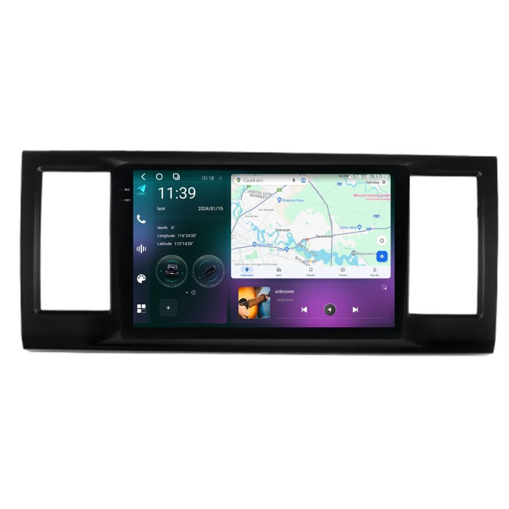 Navigatie dedicata cu Android VW Transporter / Caravelle / Multivan T6 2015 - 2020, 12GB RAM, Radio GPS Dual Zone, Display 2K QLED 9.5