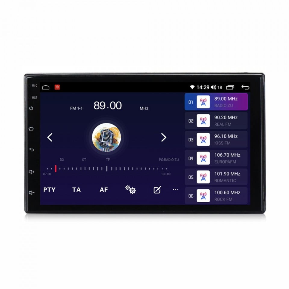 Navigatie universala 2DIN cu Android, 4GB RAM, Radio GPS Dual Zone, Display HD IPS 7