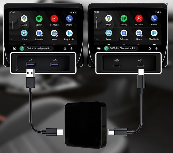 Adaptor wireless Apple CarPlay si Android Auto pentru masini care au aceste functii prin cablu - 2 | YEO