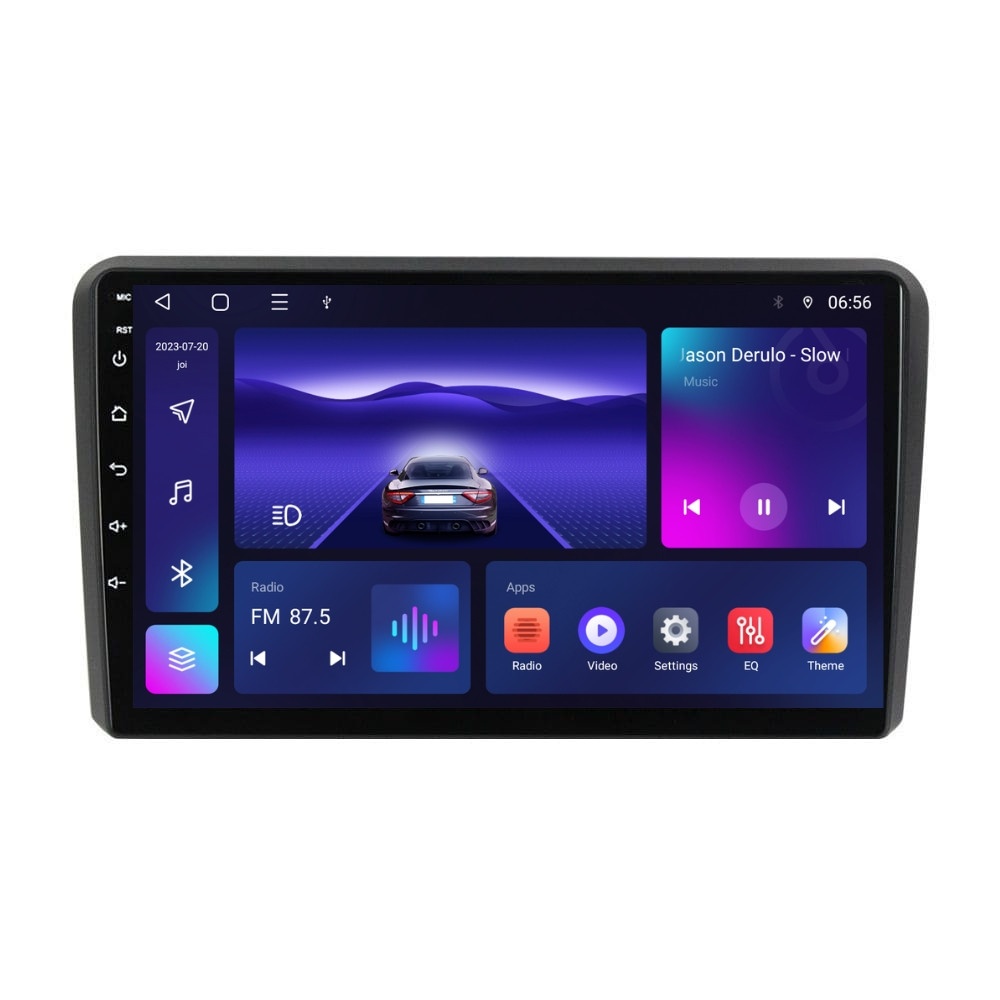 Navigatie dedicata cu Android Audi A3 (8P1) 2003 - 2013, 4GB RAM, Radio GPS Dual Zone, Display HD IPS 9