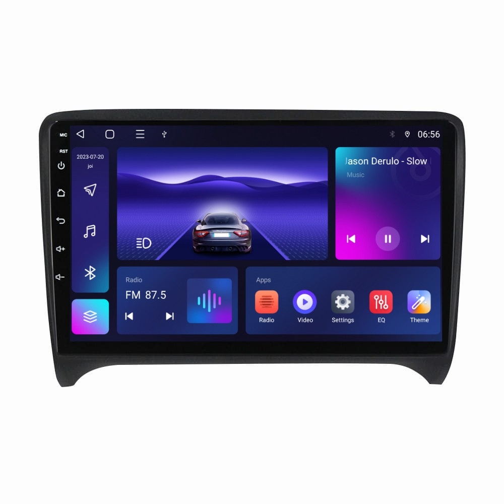 Navigatie dedicata cu Android Audi TT 2006 - 2015, 4GB RAM, Radio GPS Dual Zone, Display HD IPS 9