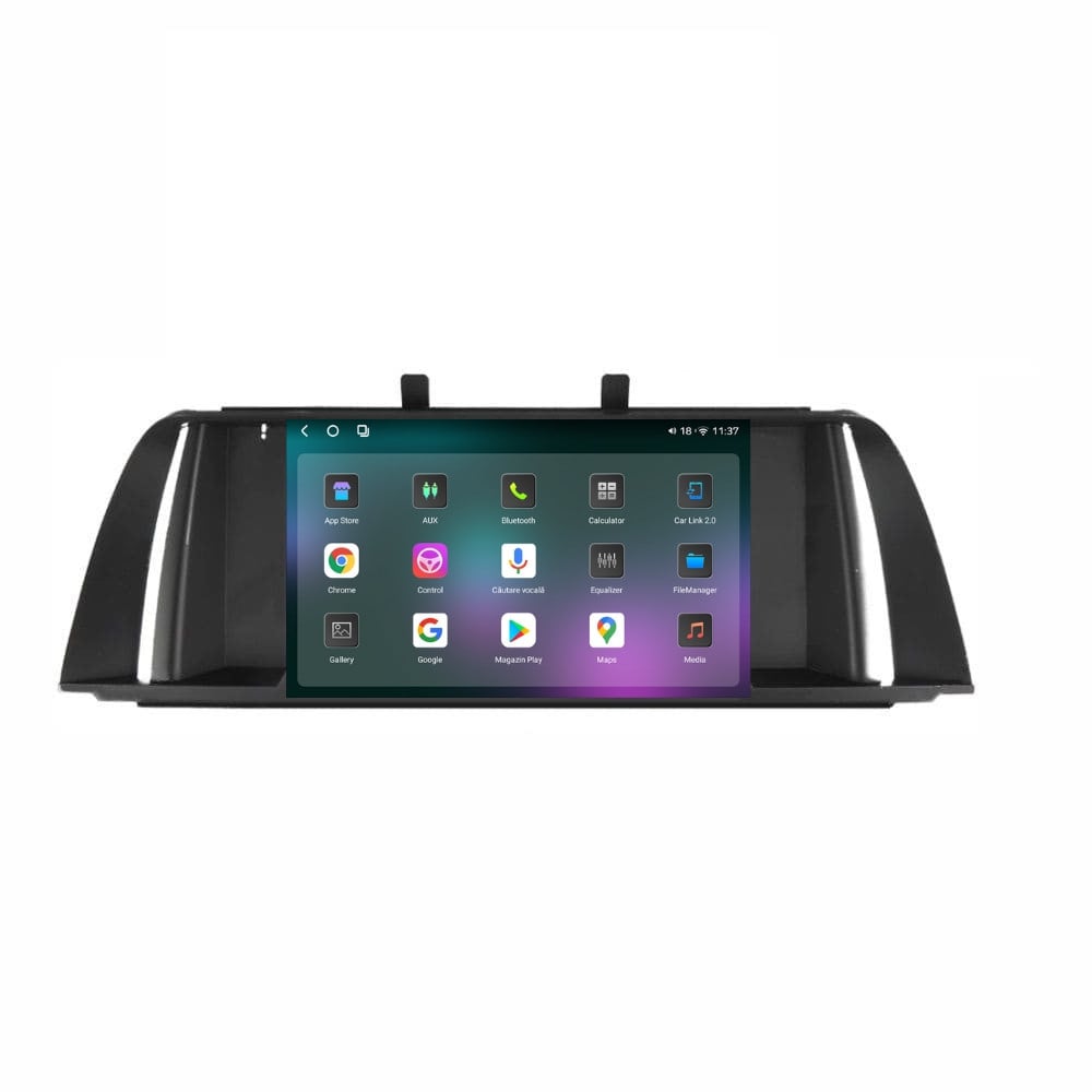 Navigatie dedicata cu Android BMW Seria 5 (F10) 2009 - 2012, 12GB RAM, Radio GPS Dual Zone, Display 2K QLED 9.5