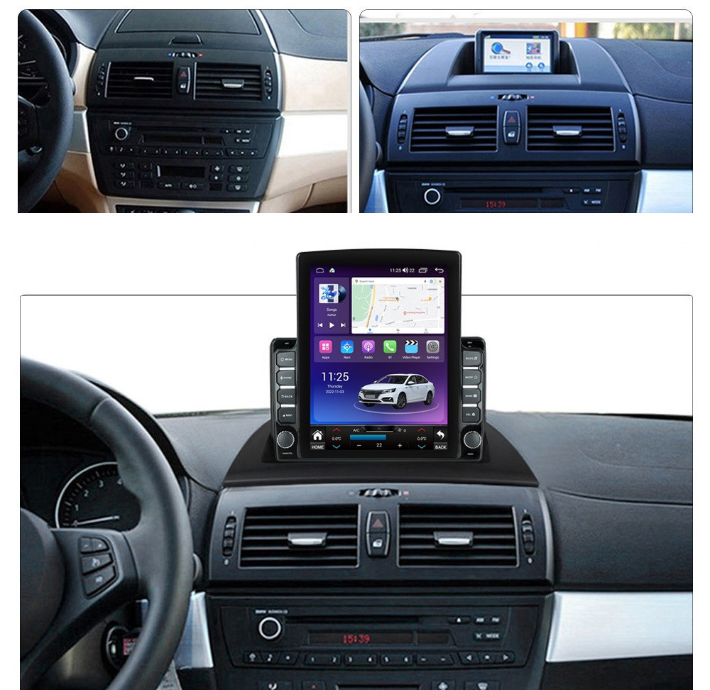 Navigatie dedicata cu Android BMW X3 (E83) 2003 - 2011, 8GB RAM, Radio GPS Dual Zone, Touchscreen IPS 9.7